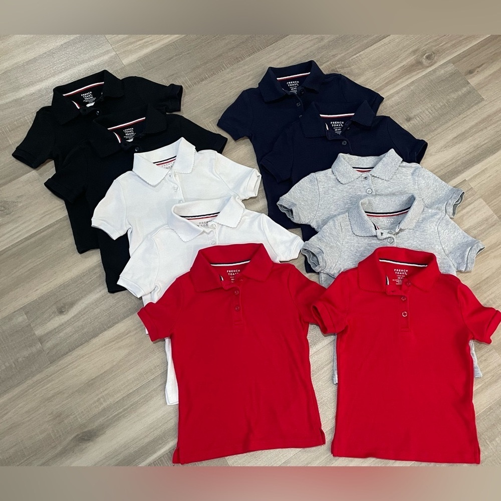 Uniform shirts toddler girl 4/5T